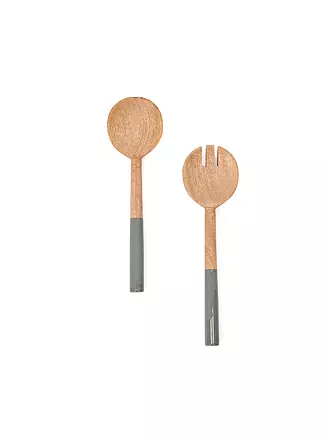 FYNCH-HATTON | Set di posate da insalata 2 pz. KISHA Lemon Stripe | hellgrün